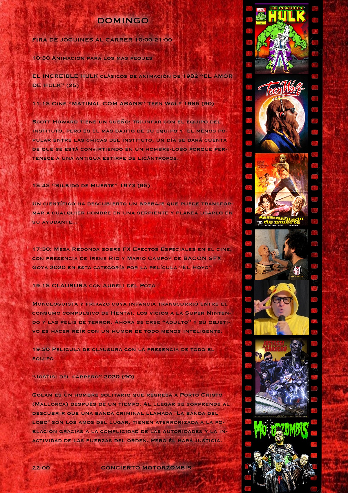 Programa diumenge 18