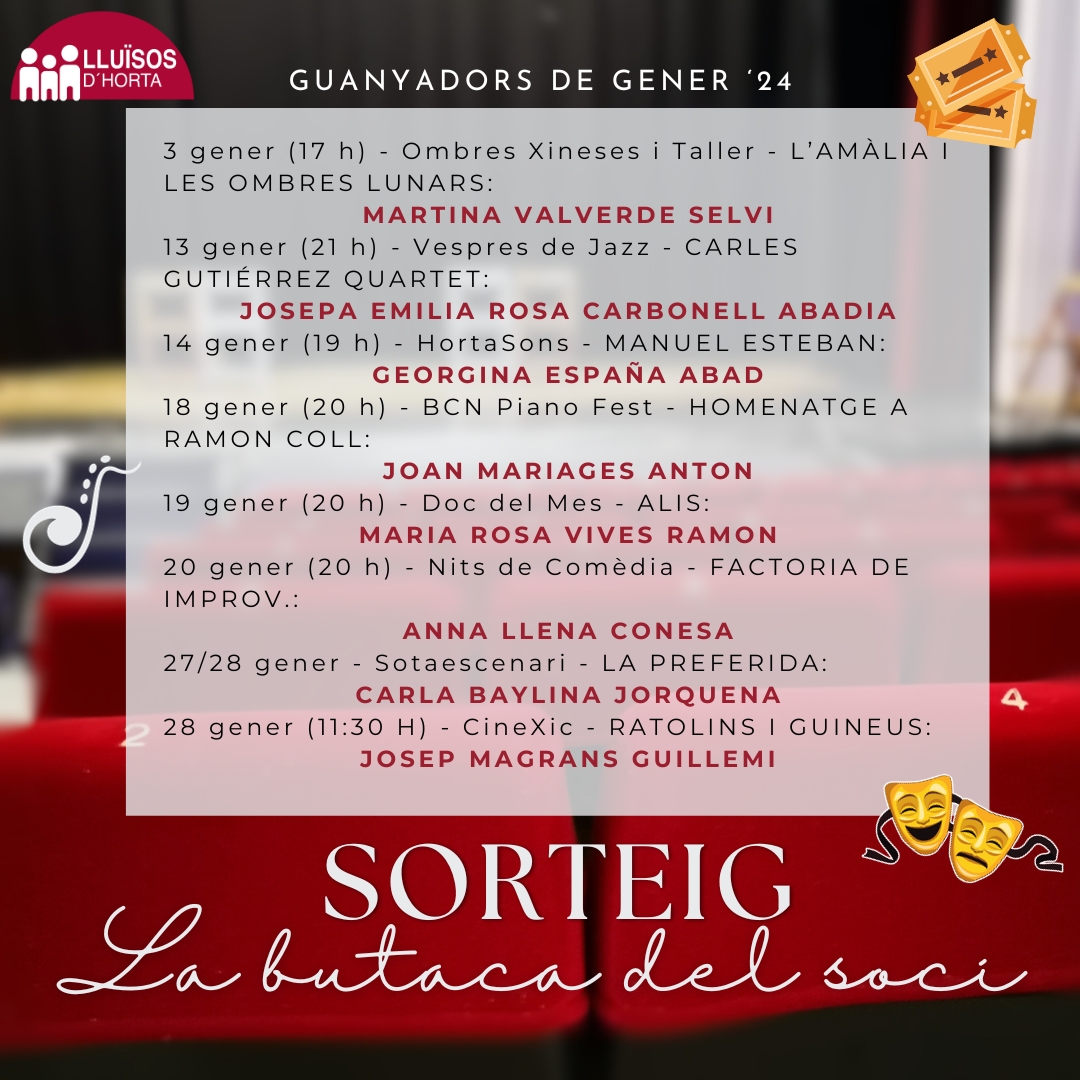 La Butaca del Soci - Guantyadors gener '24