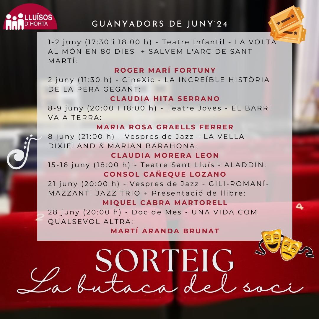 La Butaca del Soci - Juny'24