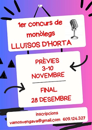 1er Concurs de Monòlegs de les Nits de Comèdia